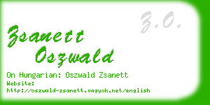 zsanett oszwald business card